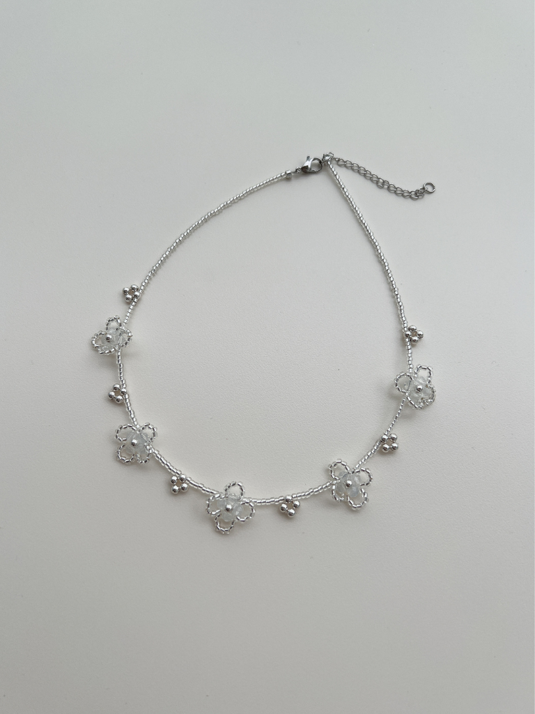 Sachi Clover Necklace in Summer Rain