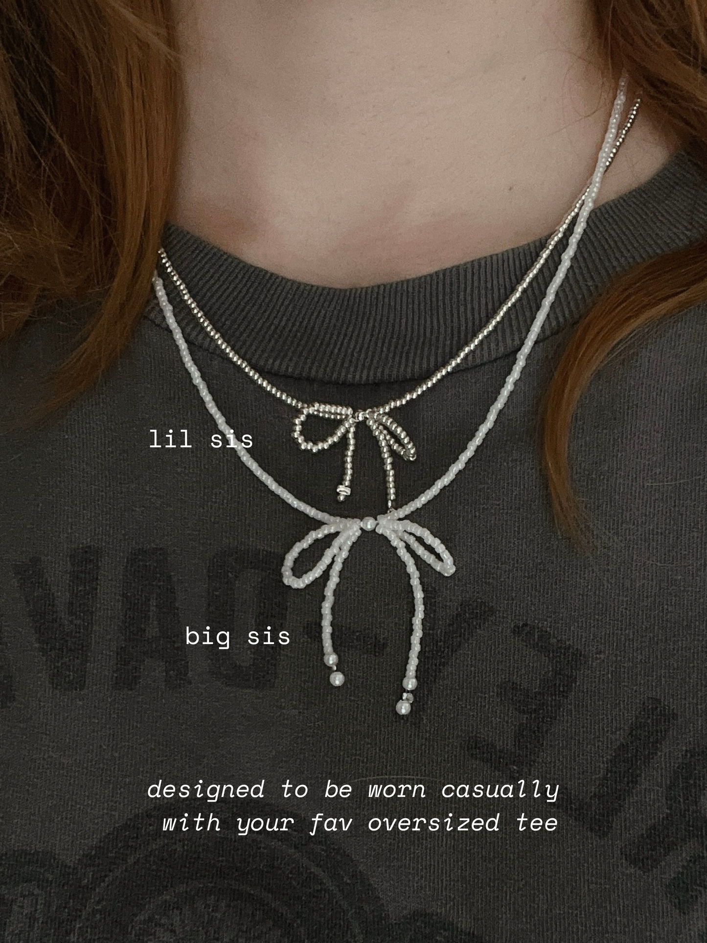 Big Sis Ribbon Necklace
