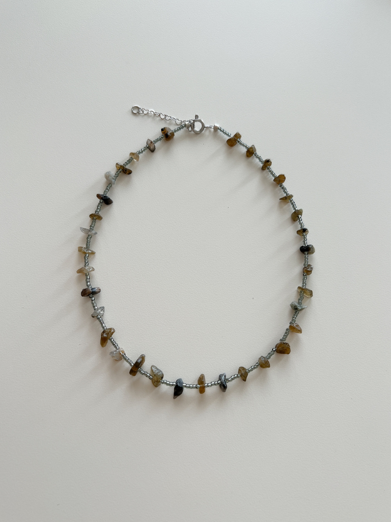 Basic Gemstone Necklace (5 colours)