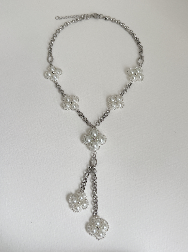 Sachi Pearl Chain Lariat Necklace