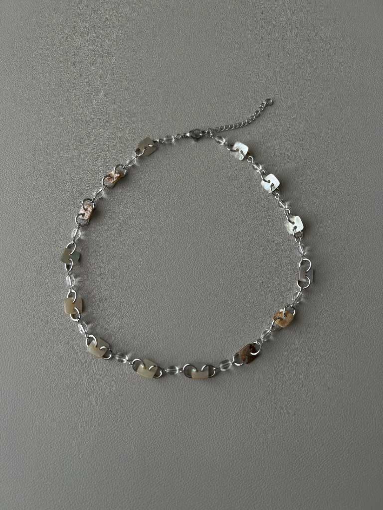 Shell Button Chain Necklace