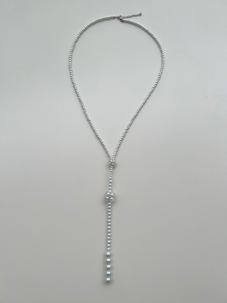 Sachi Pearl Lariat Necklace