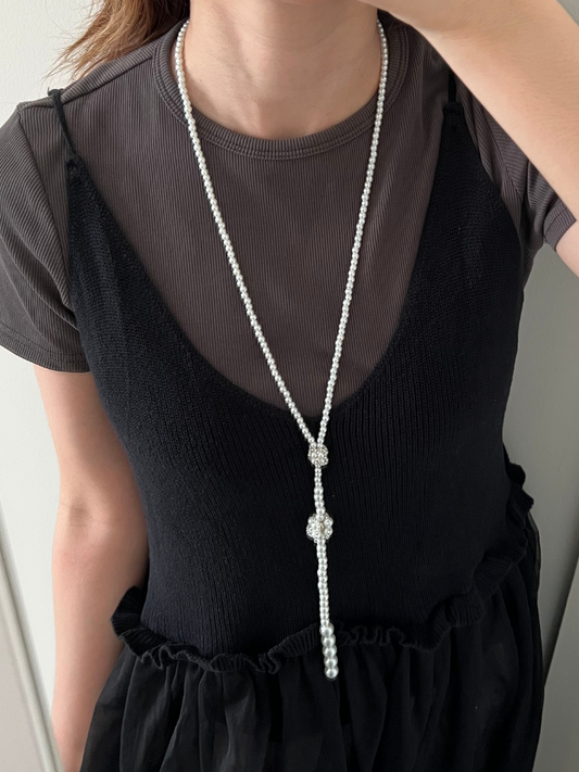 Sachi Pearl Lariat Necklace