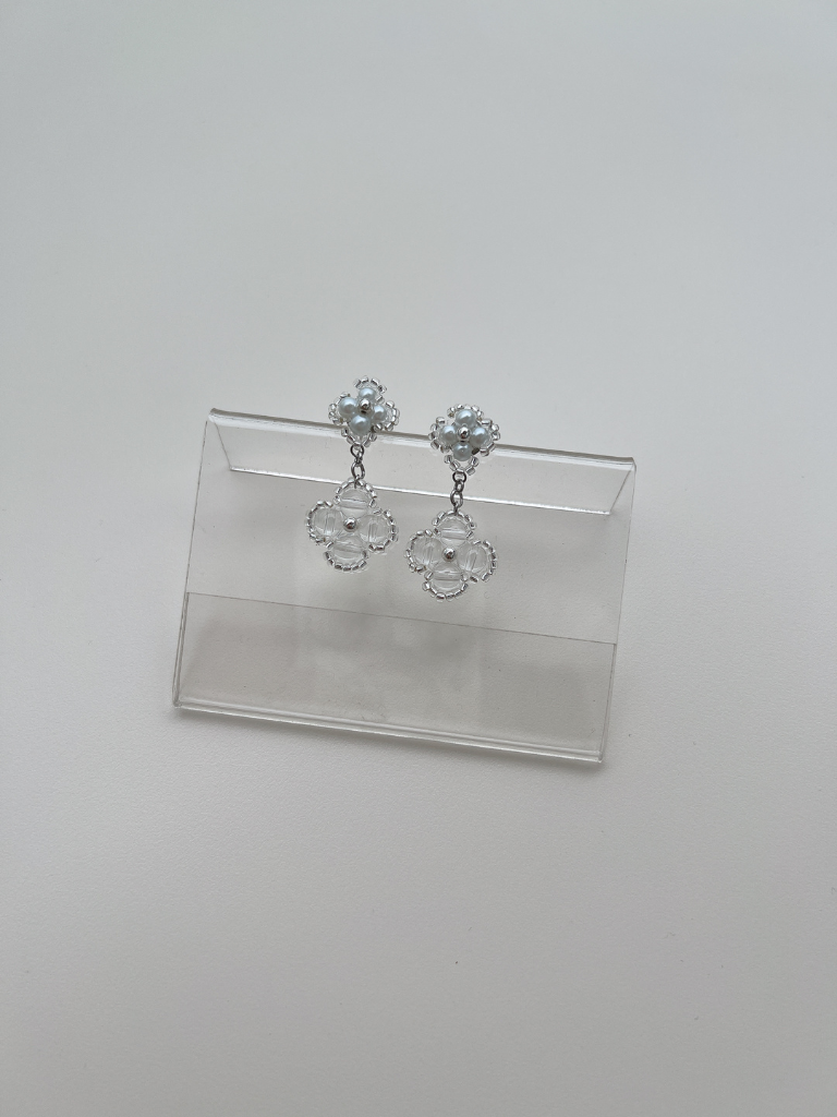 Sachi Clover Drop Earrings