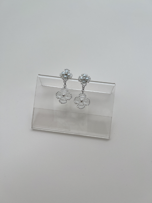 Sachi Clover Drop Earrings