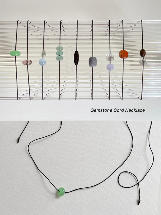 Gemstone Cord Necklace