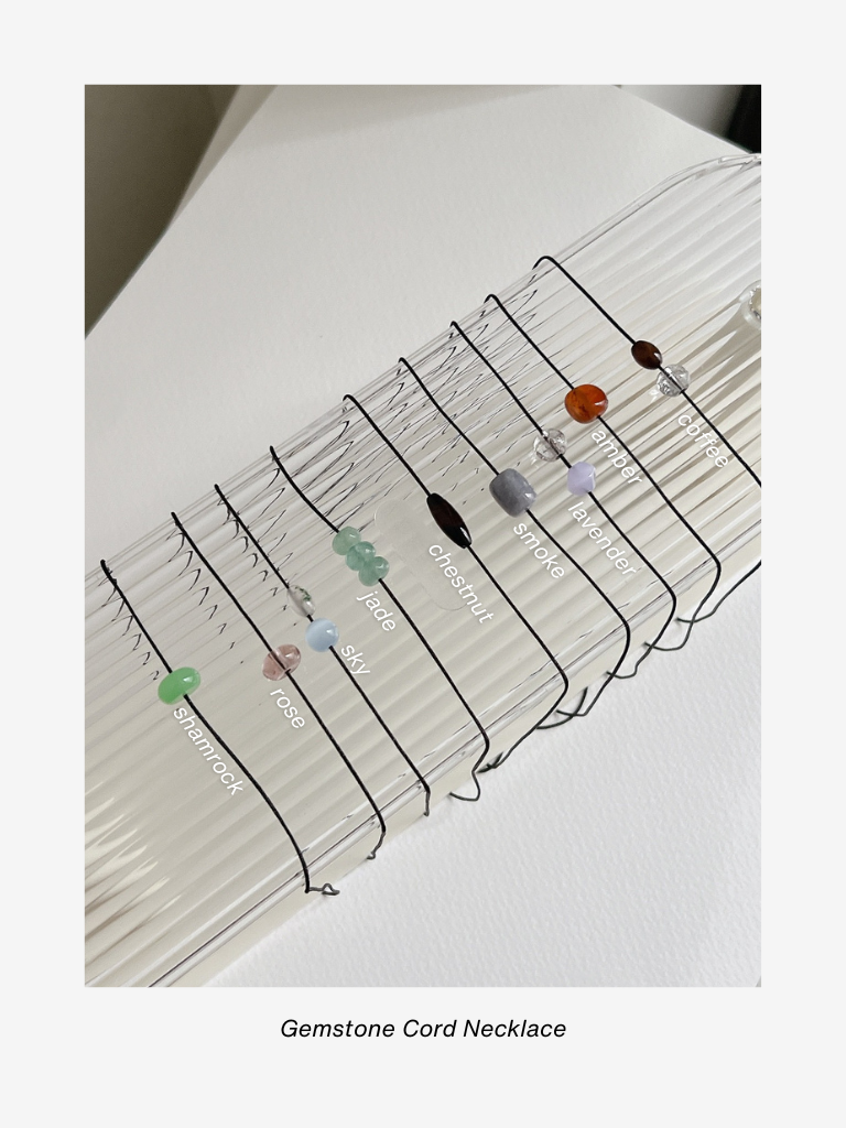 Gemstone Cord Necklace