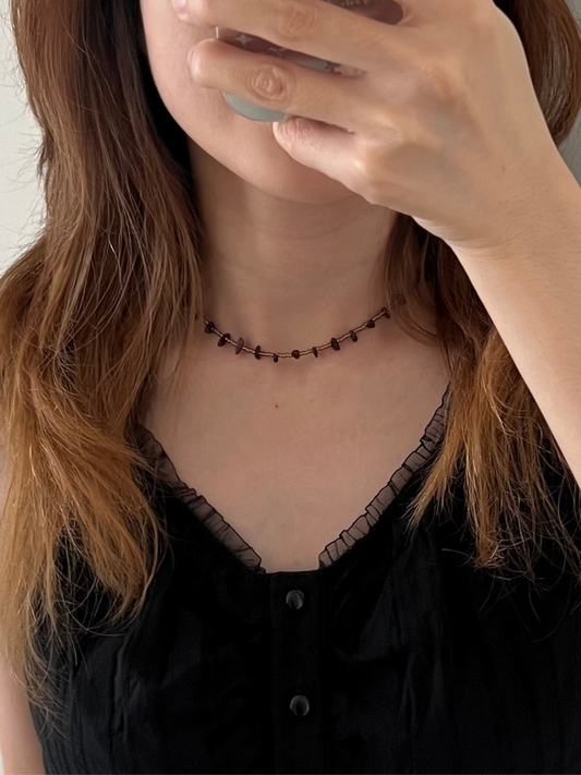 Basic Gemstone Necklace (5 colours)