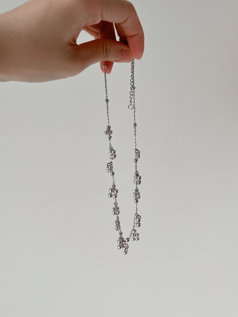 Silver Sachi Charm Necklace