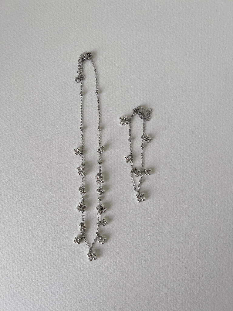 Silver Sachi Charm Necklace