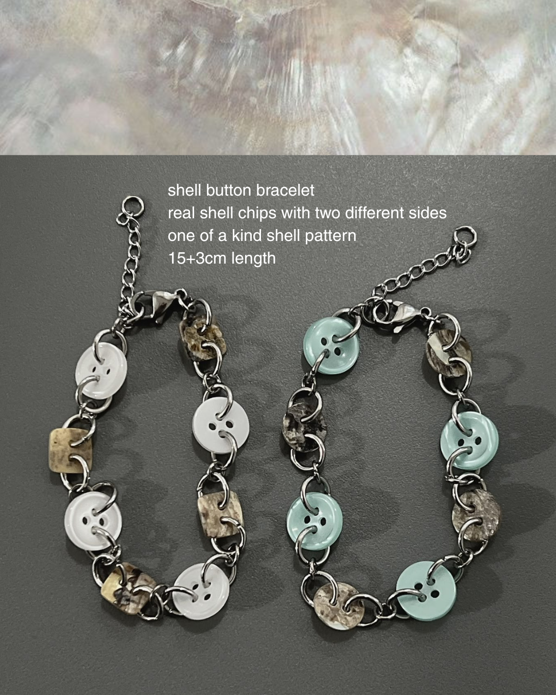 Shell Button Bracelet