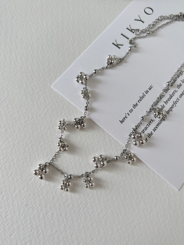 Silver Sachi Charm Necklace