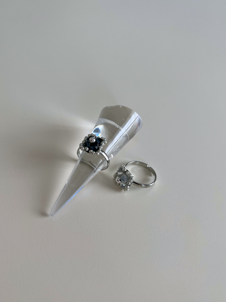Beaded Diamond Ring