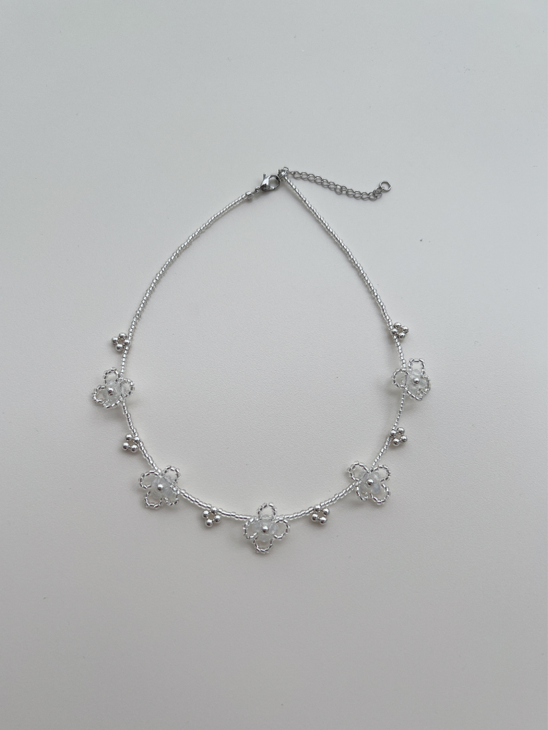Sachi Clover Necklace in Summer Rain