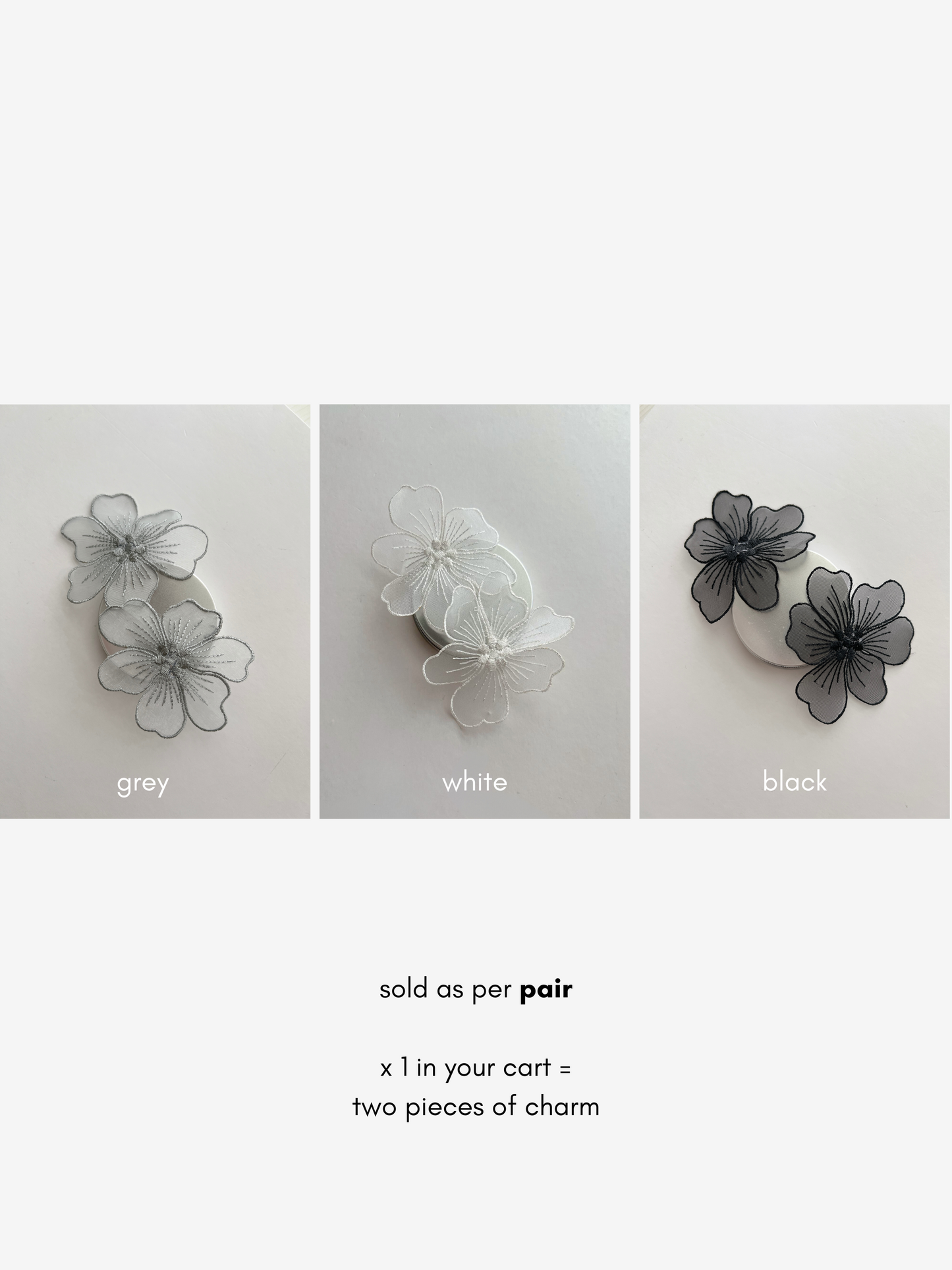 Floral Shoe Charm