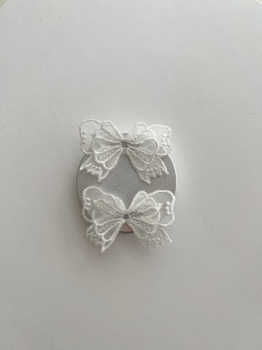 Double Bow Shoe Charm