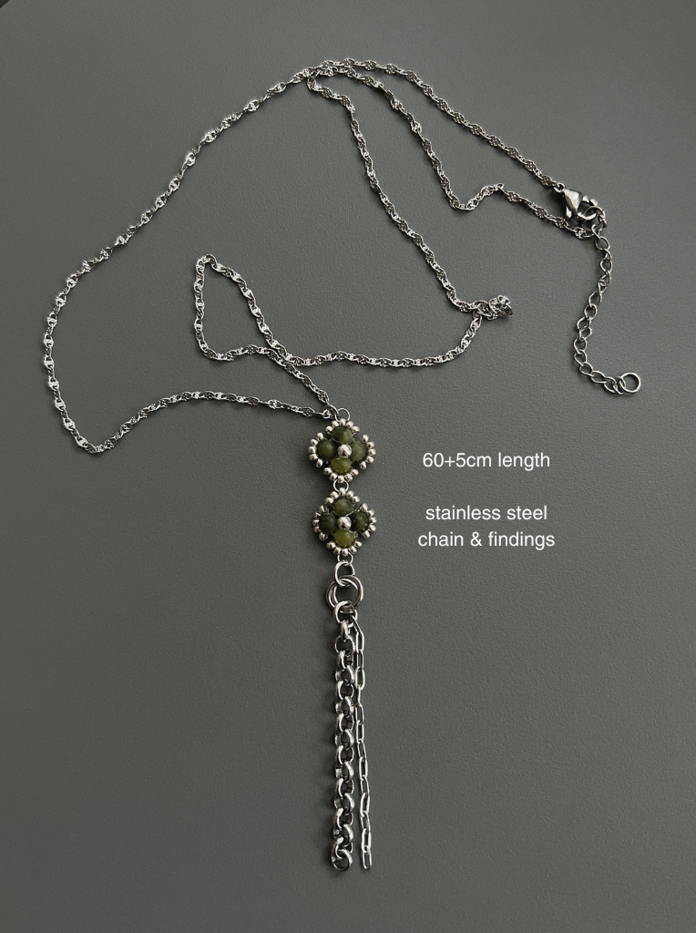 Sachi Gemstone Lariat Necklace