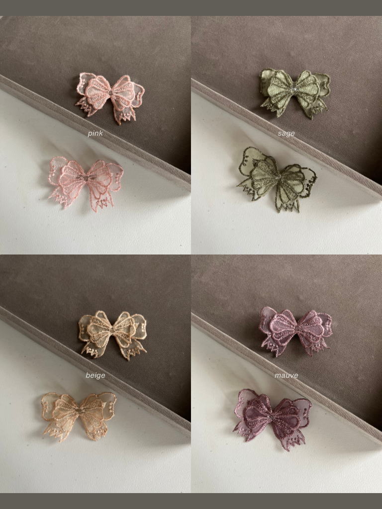 Double Bow Ribbon Charm (8 colours)