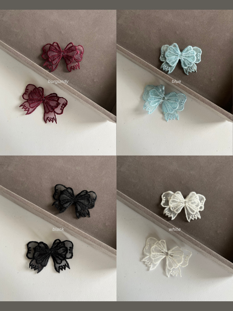 Double Bow Ribbon Charm (8 colours)