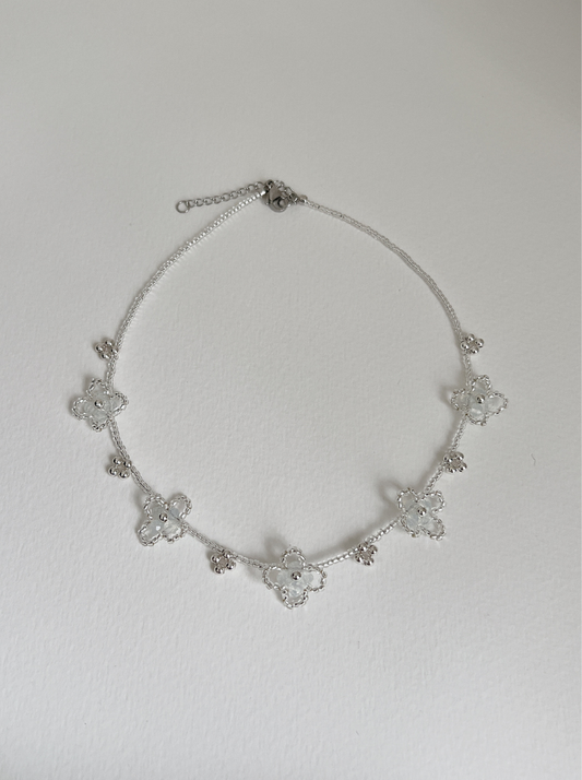 Sachi Clover Necklace in Summer Rain