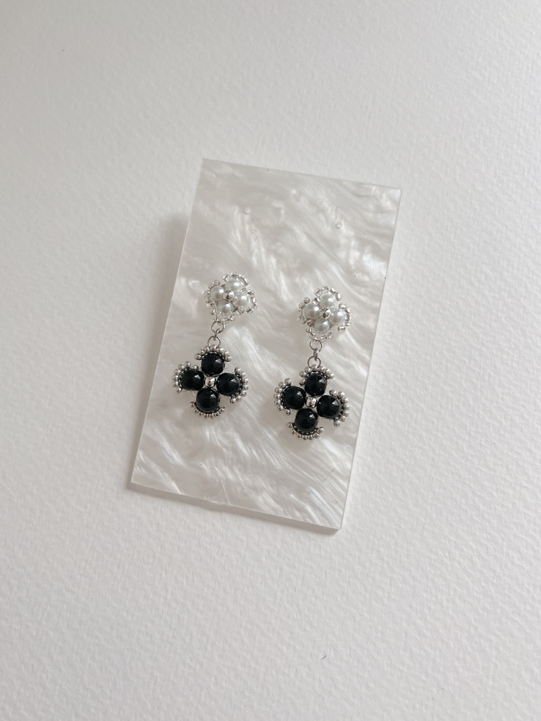 Sachi Clover Drop Earrings