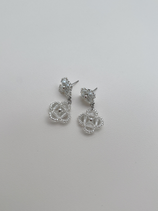 Sachi Clover Drop Earrings