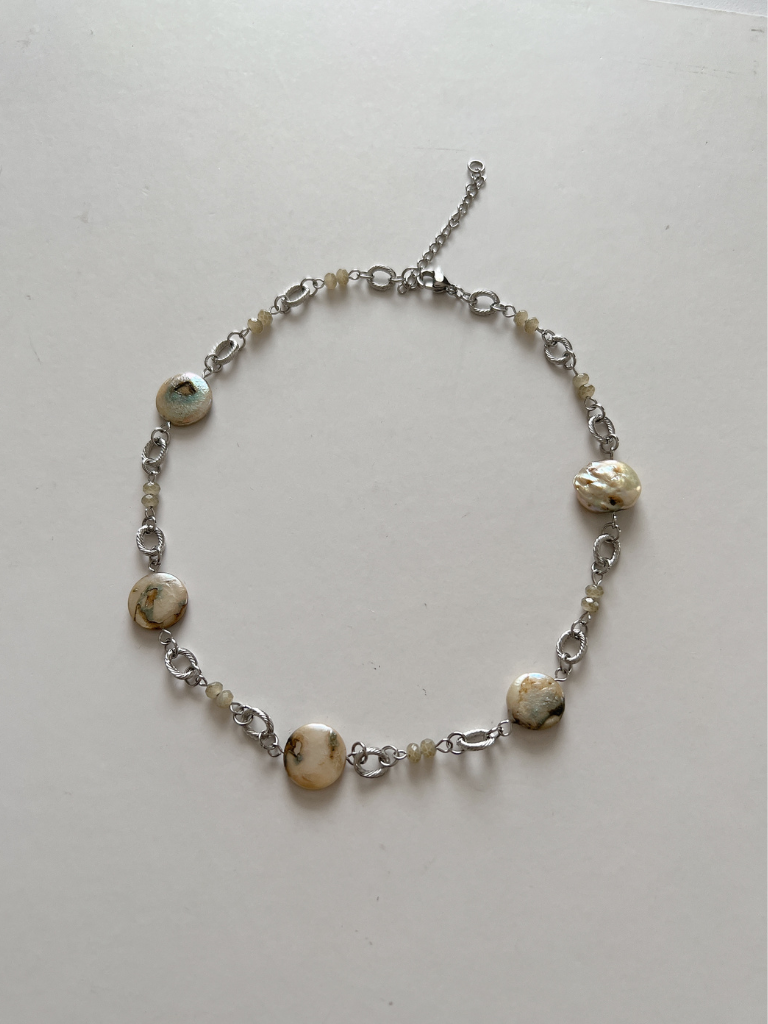 Autumn Pearl Chain Necklace