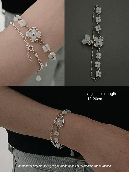 Sachi Fleur Faux Timepiece Bracelet
