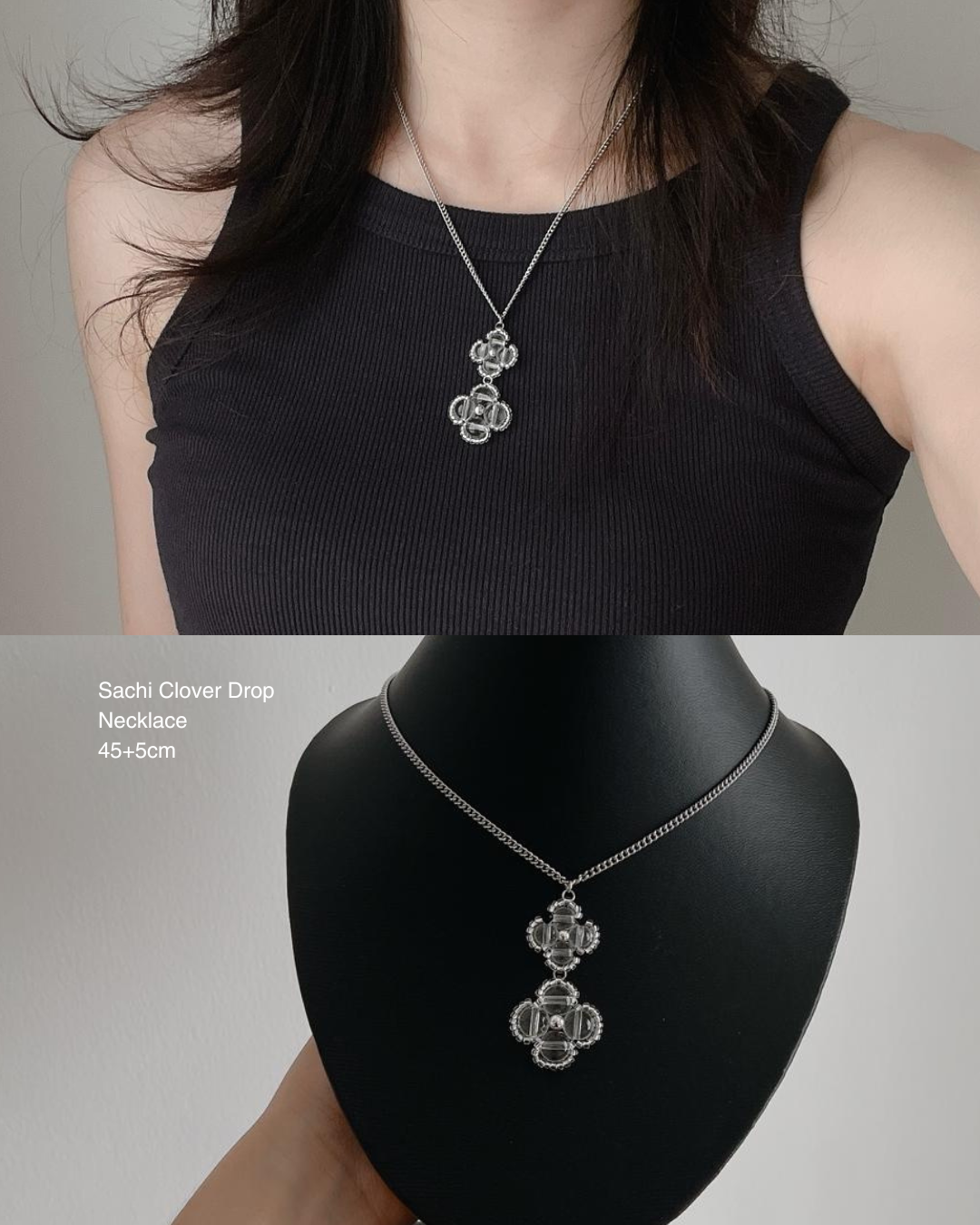 Sachi Clover Drop Necklace