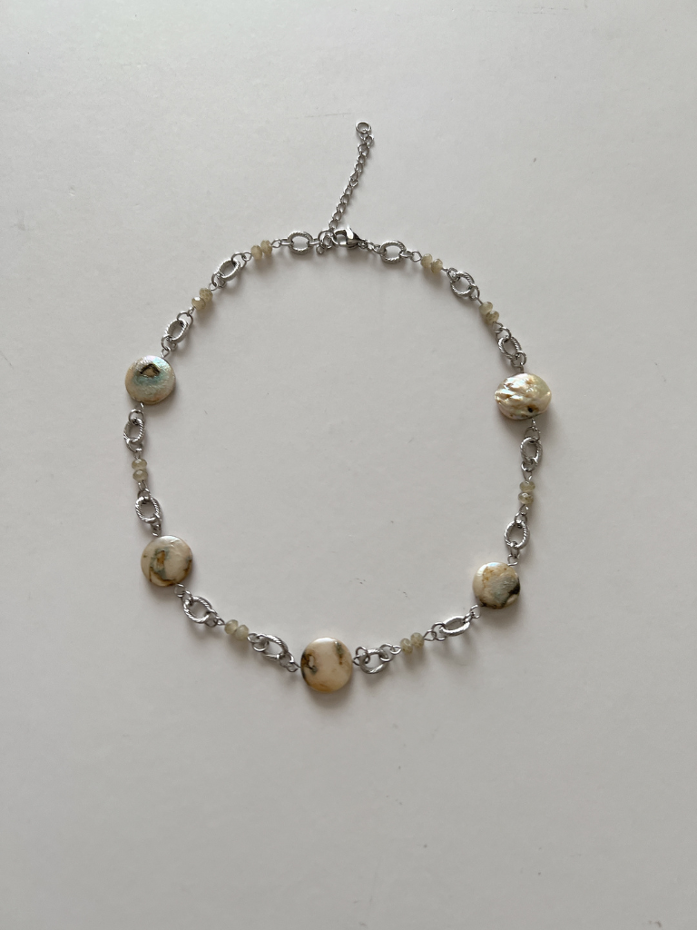 Autumn Pearl Chain Necklace