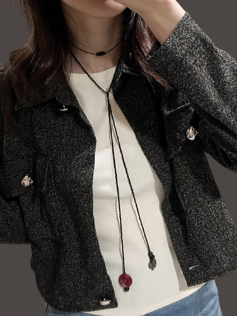 Gemstone Cord Necklace