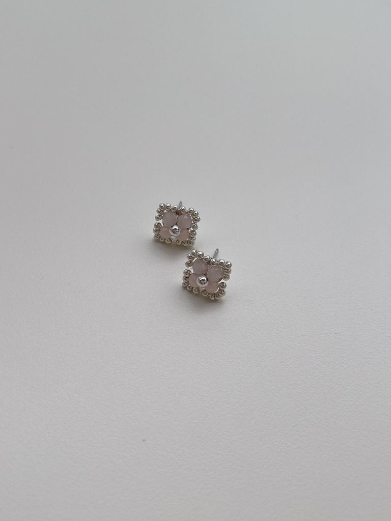 Beaded Diamond Studs