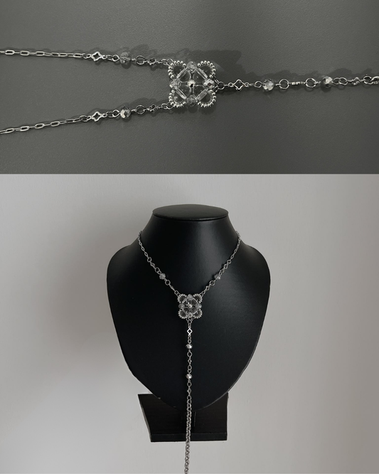 Ice Hisui Lariat Necklace