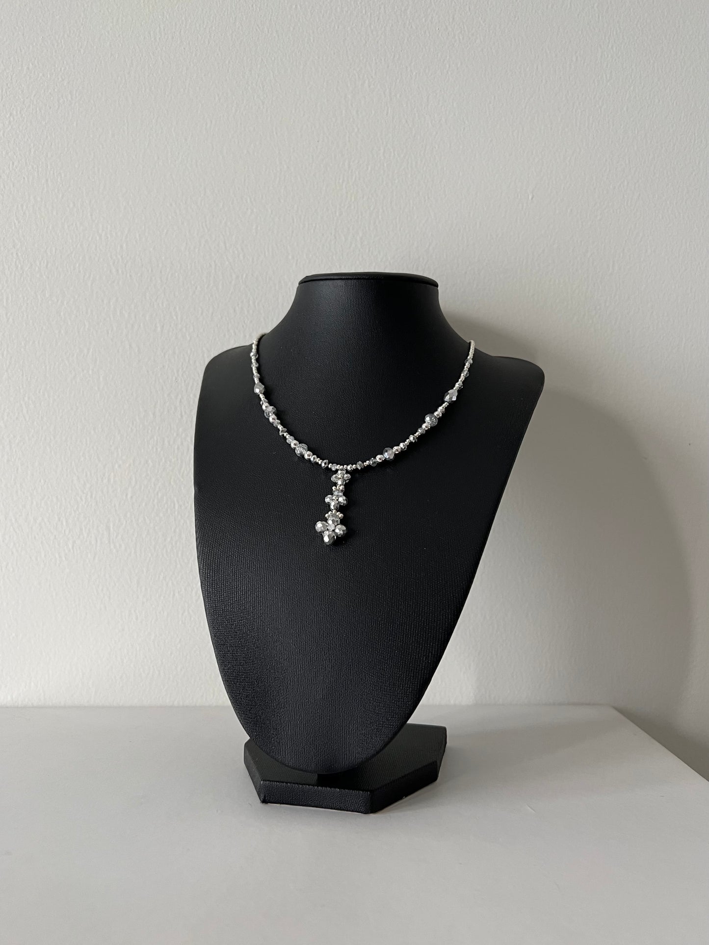 Stacked Clover Lariat Necklace