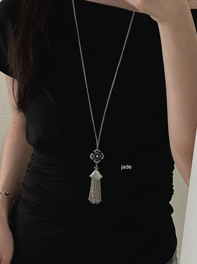 Sachi Tassel Long Necklace