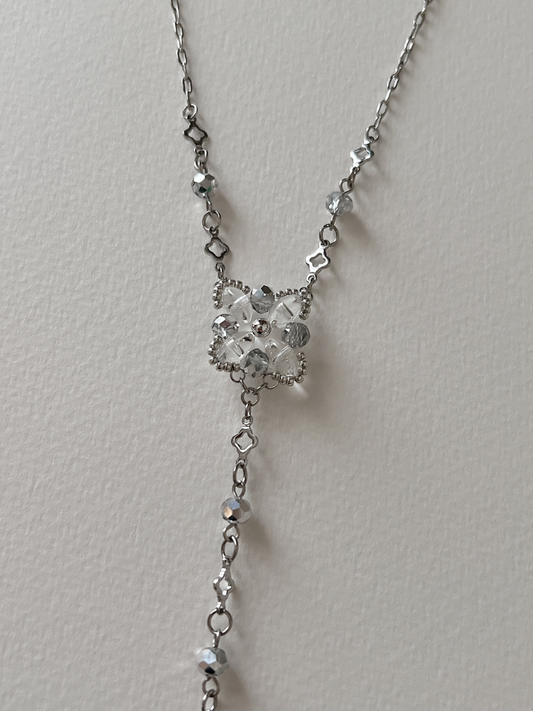 Ice Hisui Lariat Necklace