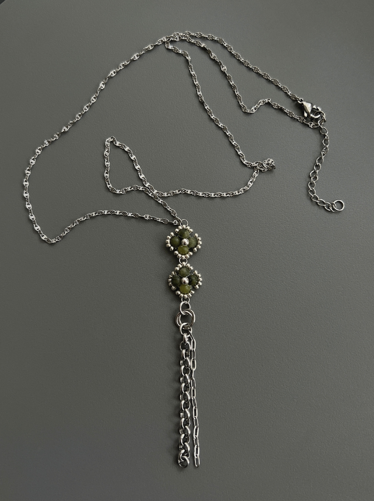 Sachi Gemstone Lariat Necklace